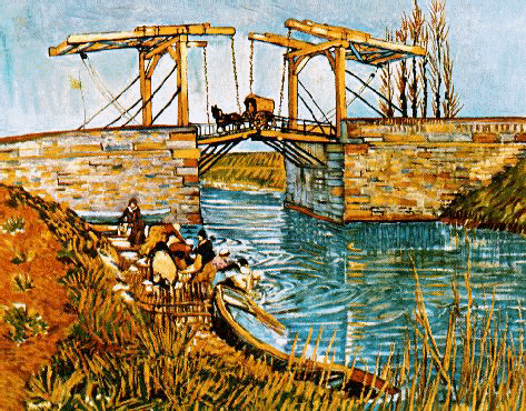 Vincent Van Gogh Drawbridge at Arles